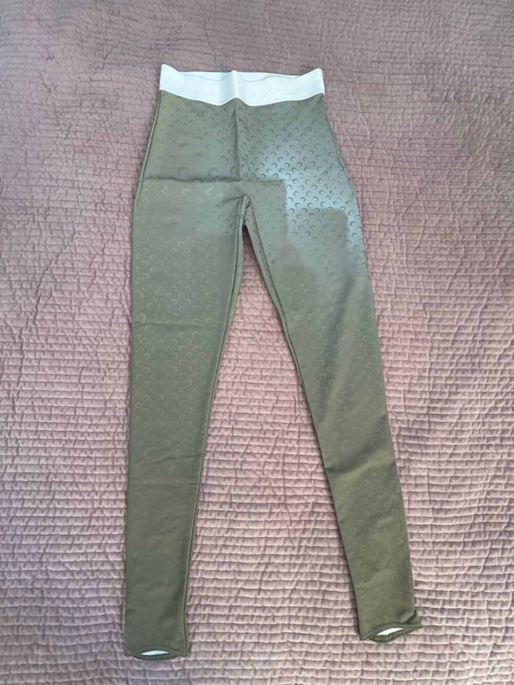 Marine Serre White Line FW20 Reflective Moon Stirrup Women’s Leggings XS